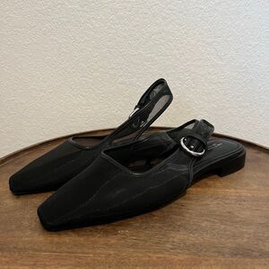 Rag & Bone Astra Mesh Slingback Flats Black Women’s 37 US 7